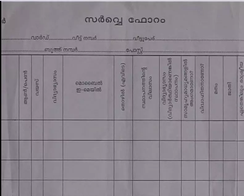 ലോക്‍സഭാ തെരഞ്ഞെടുപ്പ് മുന്നില്‍കണ്ട് പ്രത്യേക സര്‍വേയുമായി സി.പി.എം